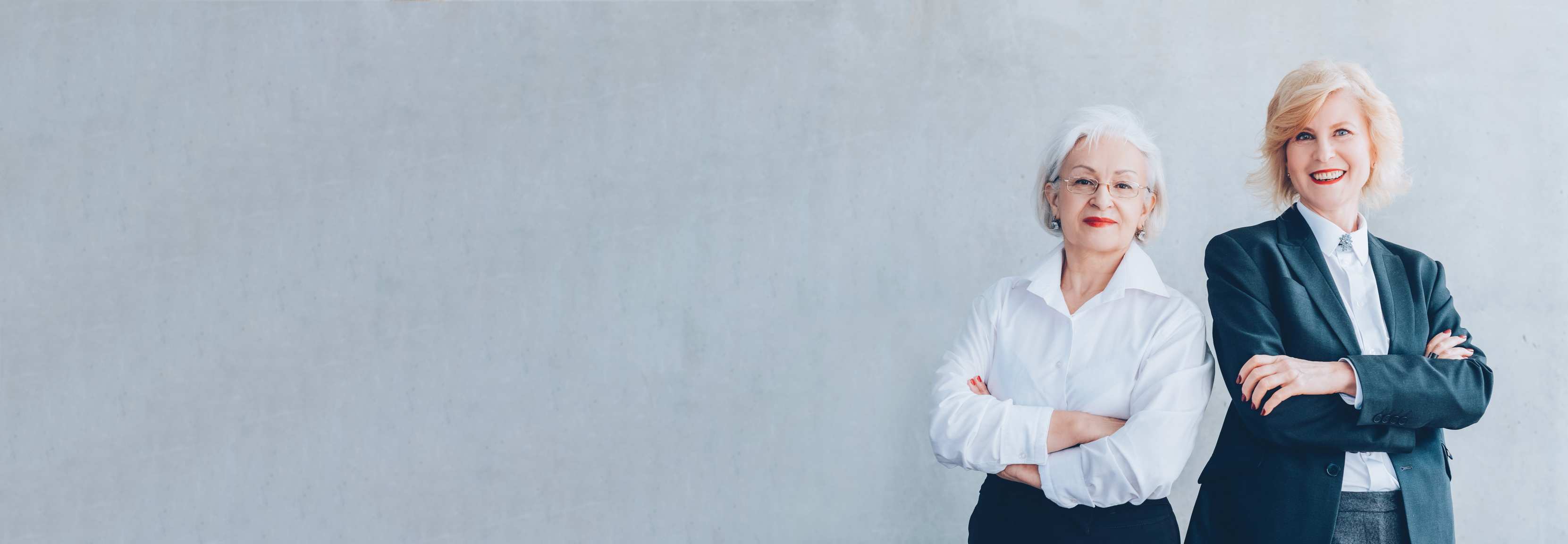 senior business women experience female partners
